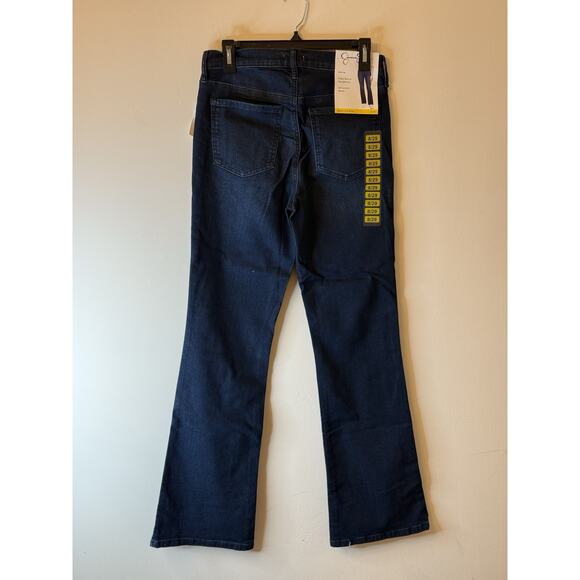 Jesica Simpson Low Rise Bootcut Women's size 8/29 Dark Wash Blue Denim Jeans - Picture 4 of 8